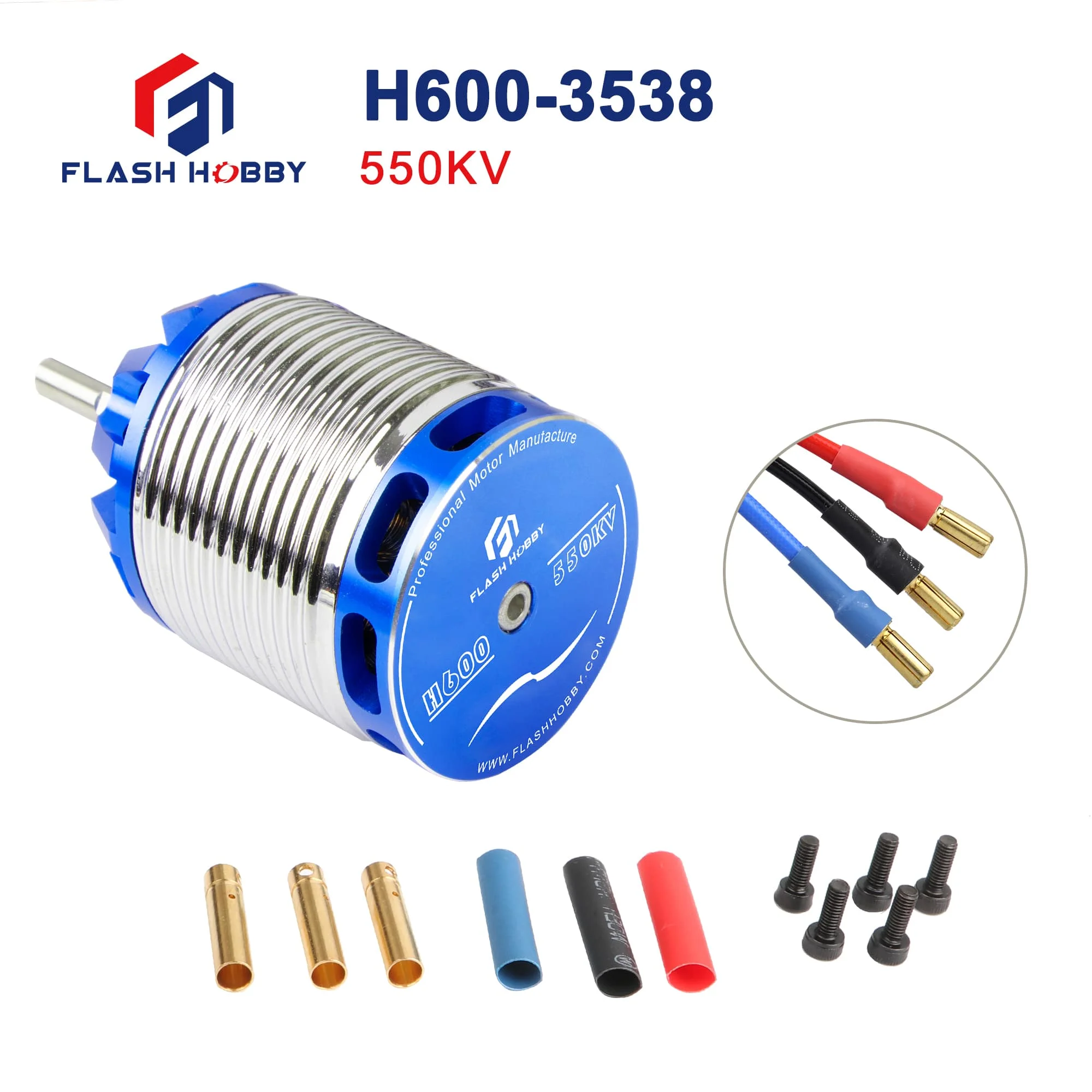 

FLASHHOBBY H600 550KV 1220KV Brushless Motor For Align Trex 600 RC Helicopter