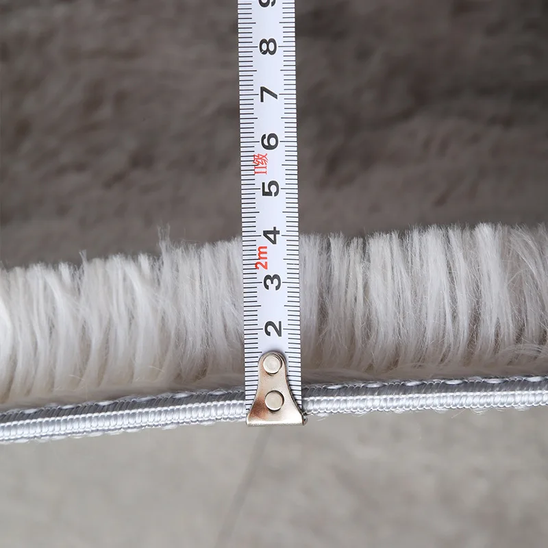 Long Plush Carpet For Living Room Modern Sofa Mat Fluffy Children Bedroom Bedside Rugs Gray Balcony Kids Crawling Cushion Beige 6