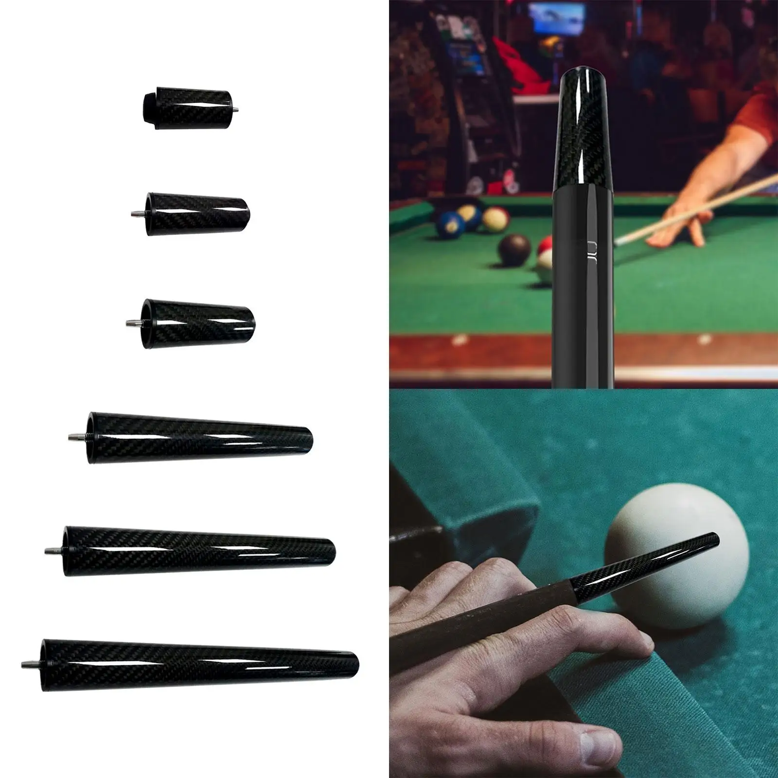 Pool Cue Extender Billiard Snookers Cue Extension Professional Tool Billiards Cue Extension for Games Lovers Player Training