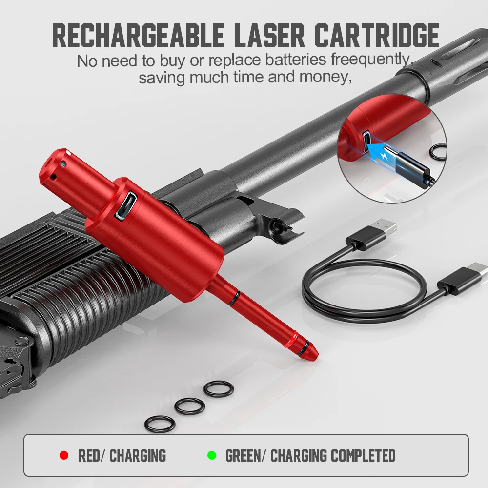 22LR 243 multifunctional magnetic red green light trainer dual-use for training and calibration