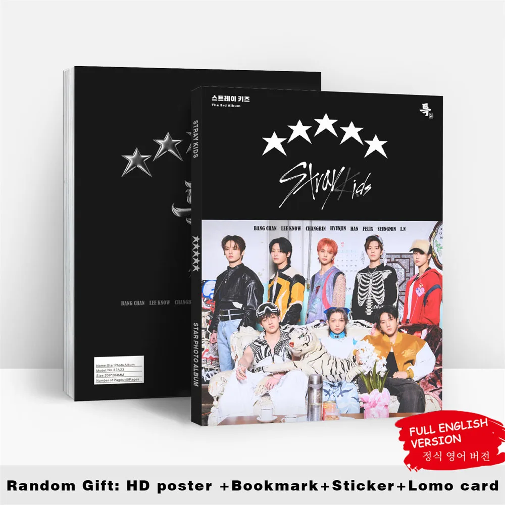 80 Pages Stray Kids Photo Album KPOP 5-Star HD Picture Album MAXIDENT  HyunJin BangChan Star Portrait Collection Book Fans Gift - AliExpress