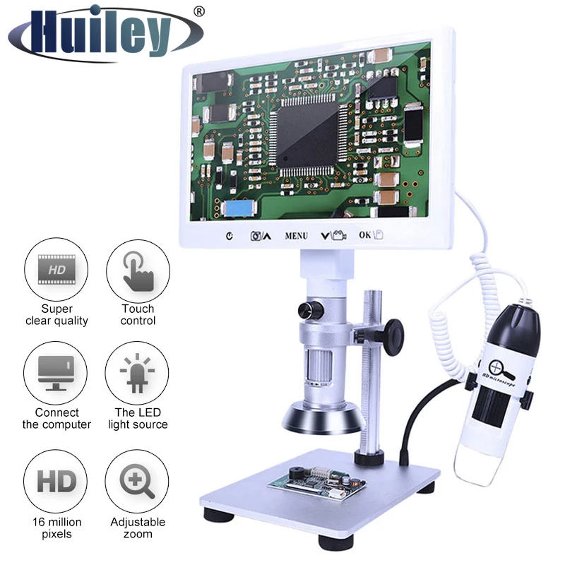 Industrial Microscope 16 Million Pixels Digital Microscope Connectable to Computer Electron