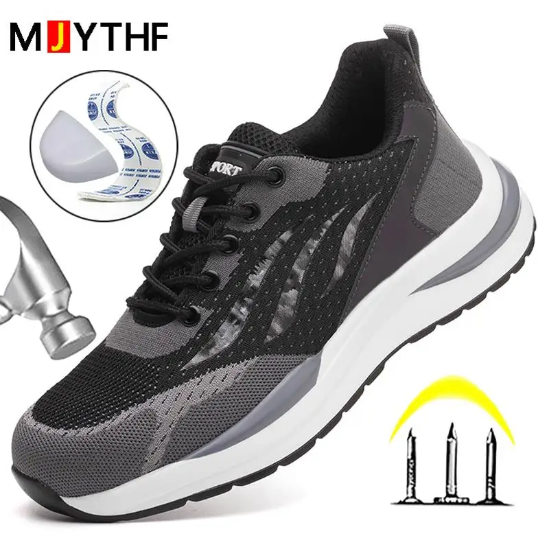 

Protective Shoes Men Safety Boots Composite Toe Anti-smash Work Shoes Men Puncture-Proof security Sneakers Indestructible Shoes