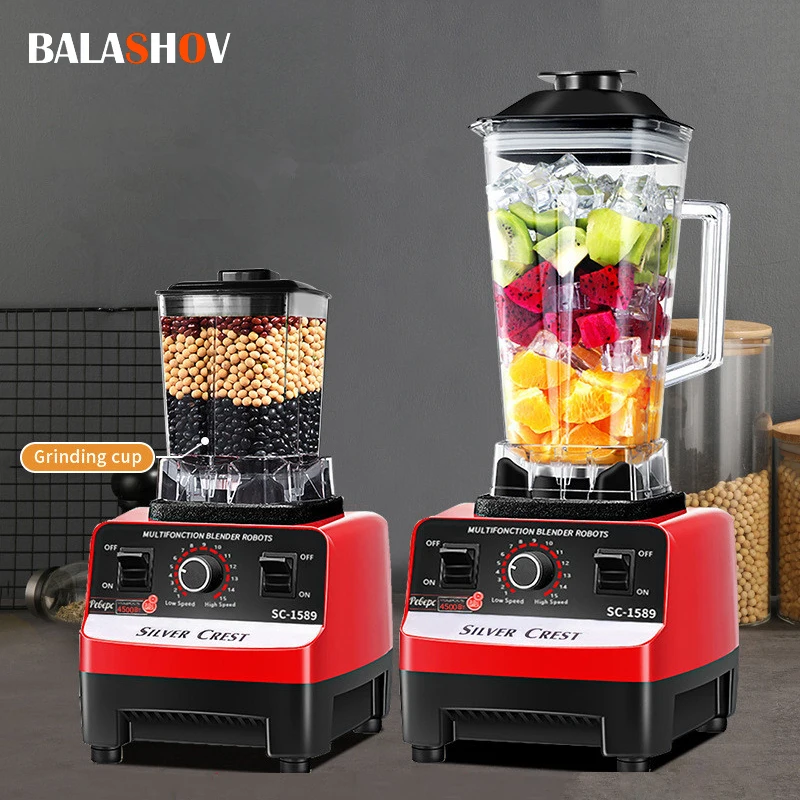 2000W Heavy Duty Commercial Blender Fruit Mixer Juicer Food Processor Ice Smoothies Blender High Power Juice maker Crusher 220V