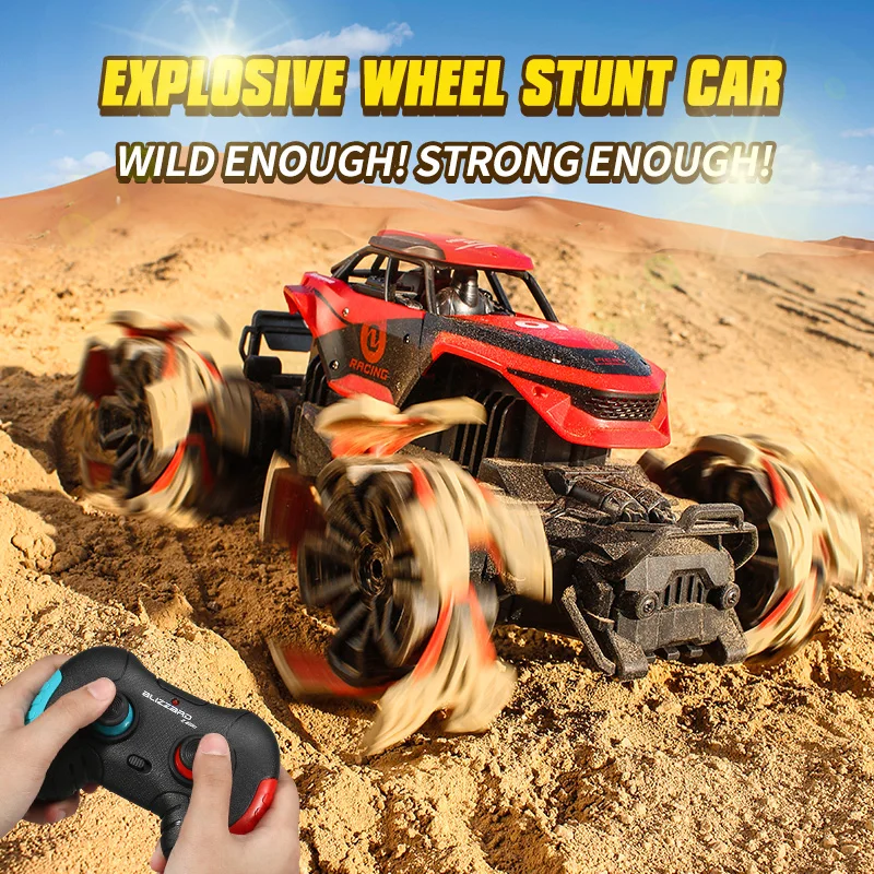 

New Stunt Remote Control Car 4WD Off Road RC Car Remote Control Toy Boys Drive Car Toy High Speed Remote Speed Climbing Car Gift