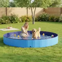 Piscine pour enfants ronde Ø 300 x 38 cm bleue, piscine pour enfants dans le jardin et sur la terrasse, bassin pour jeux d'été et plaisir aquatique, piscine familiale pour loisirs en plein air, grande piscine pour la maison et les vacances 2