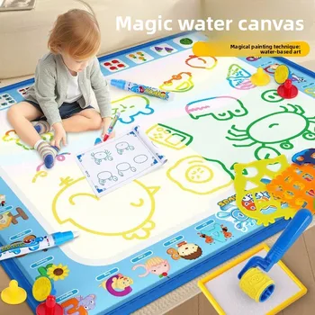 Tavolo da disegno per graffiti su tela magica ad acqua Ripetutamente Doodle Tappeto per pittura ad acqua Tappetino da disegno riutilizzabile Giocattolo per bambini Regalo