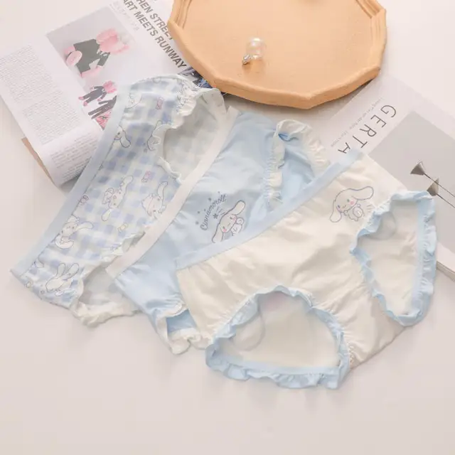 Sanrio Kuromi Modal Roupa interior sem estampa para menina, Kawaii Sanrio  Underwear, Roupa interior macia fofa, Coração de menina - AliExpress