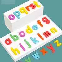 Montessori Wooden Educational Toys Alphabet Spelling Word Teaching English Alphabet Cards Puzzle Game Learning Toys 2