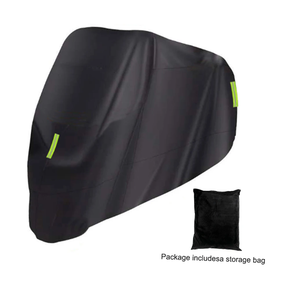 Universal Motorcycle Cover All Season Waterproof Outdoor Protection Against Dust Debris Rain 210D Oxford Cloth