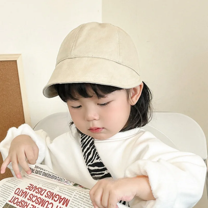 Infant Spring and Autumn Cotton Fisherman Hat Small Months of Age Baby Duck Tongue Hat Baby Sun Hat Sunscreen Cap