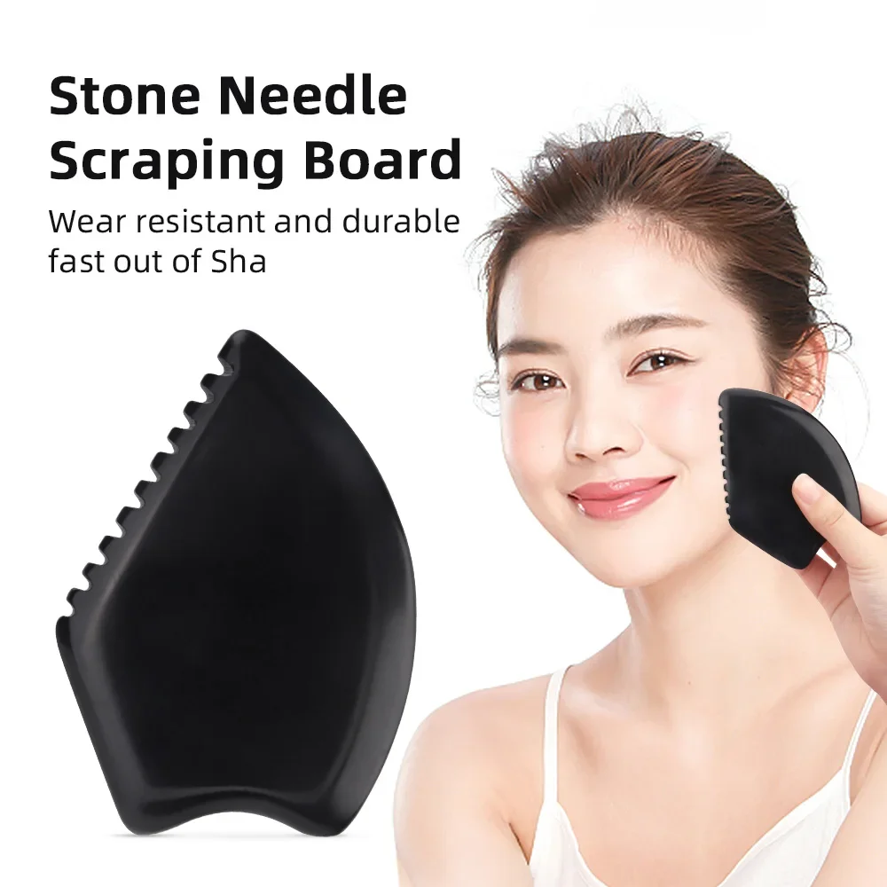 Natural Jade Face Gua Sha Tool Crystal China Bian Shi Stone Mineral Skin Care Massager Head Comb Body Health Massage Scraper 20pcs filter for lev oit lv600s oasismist450s mineral absorbent pads robot vacuum cleaner access household tool spare parts