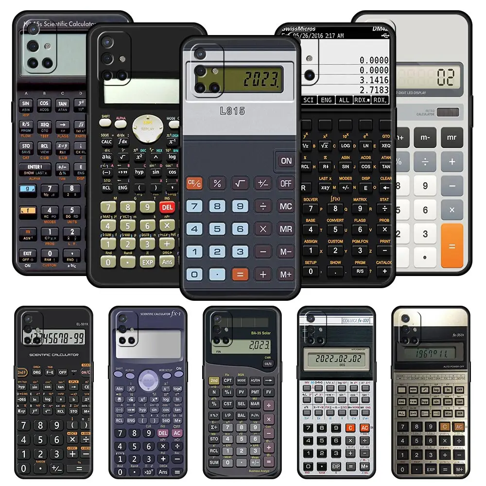 Retro Calculator Soft Phone Case - Vintage Style Protective Cover