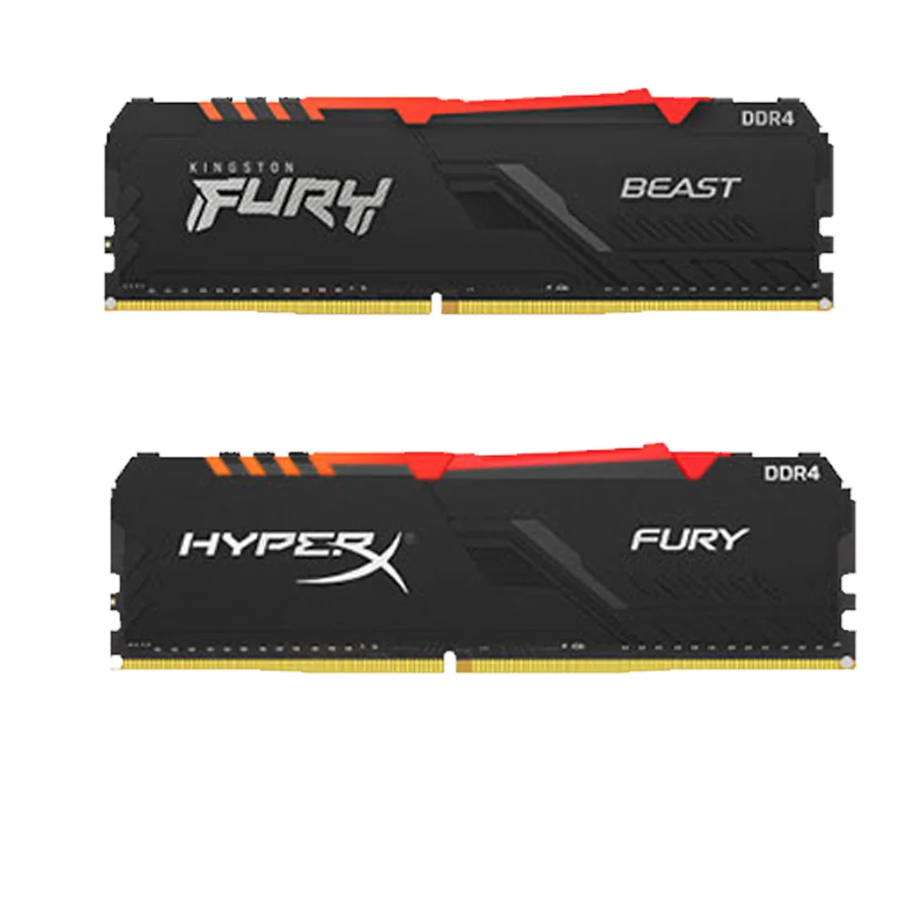 Kingston Fúria Besta Rgb Ddr4 2666mhz 3200mhz 3600mhz Ram de Desktop Memória Ram Rgb Ddr4 Ram gb 16 8gb Fúria Besta Ddr4 100% Novidades - Imagem 3