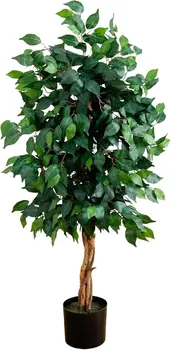 4FT Triple Trunk Artificial Ficus Tree 1