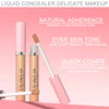 DUNUF Liquid Concealer Foundation Waterproof Cover Spot Acne Dark Circles Tinted Shades Concealer Even Skin Tone Face Makeup 3
