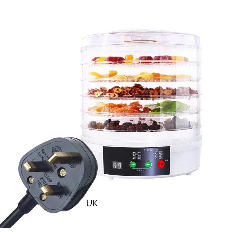 Fruit Dryer MINI Digital Food Dehydrator Vegetables Fruit Dryer With 5 Trays