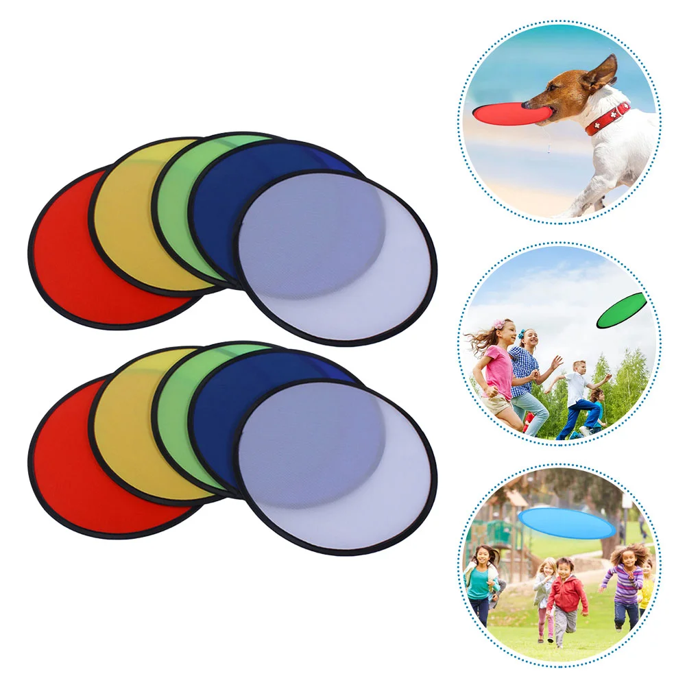 10 Pcs Toy Outdoor Play Toys For Kids Pocket Flying Funny Outdoor Portable Fold Child