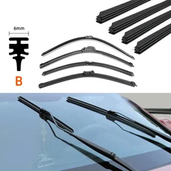 Universal Car Windshield Wiper Blade Refills - All-Season Soft Rubber Strips - 30 inch (750mm) (Type B)