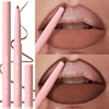 1PC Waterproof Matte Lip Liner Contours Lips in Shades Sexy Red Lipstick Matte Red Brown Lipliner Pencil Makeup Slim Lip Outline