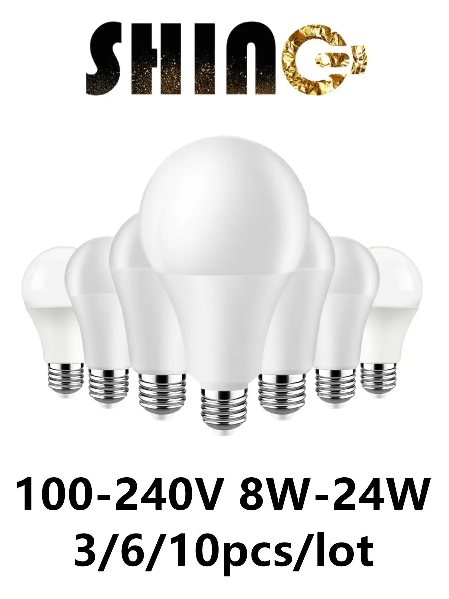 Ampoule,4000K24WE276 piècesAmpoule LED pleine tension 120V 220V 8W