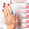 160Pcs Cross Nail Charms for Nails Accessories - Metal Nail Charms for Nails Design Nail Art Supplies for Women Goth Nail Art 4