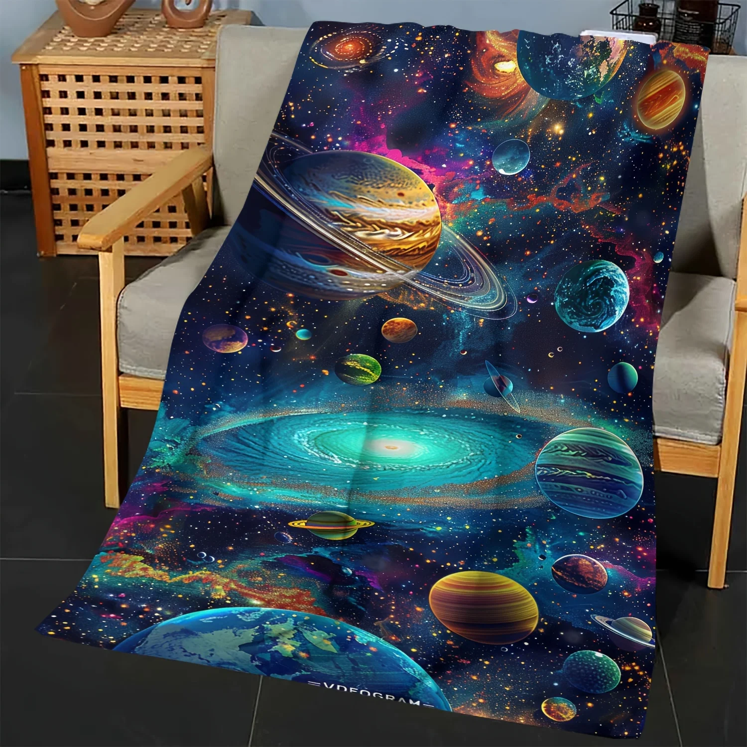 Galactic Universe Super Soft Blanket - Perfect for Space Enthusiasts, Stylish, Comfortable, and Ideal for Gift Giving 2