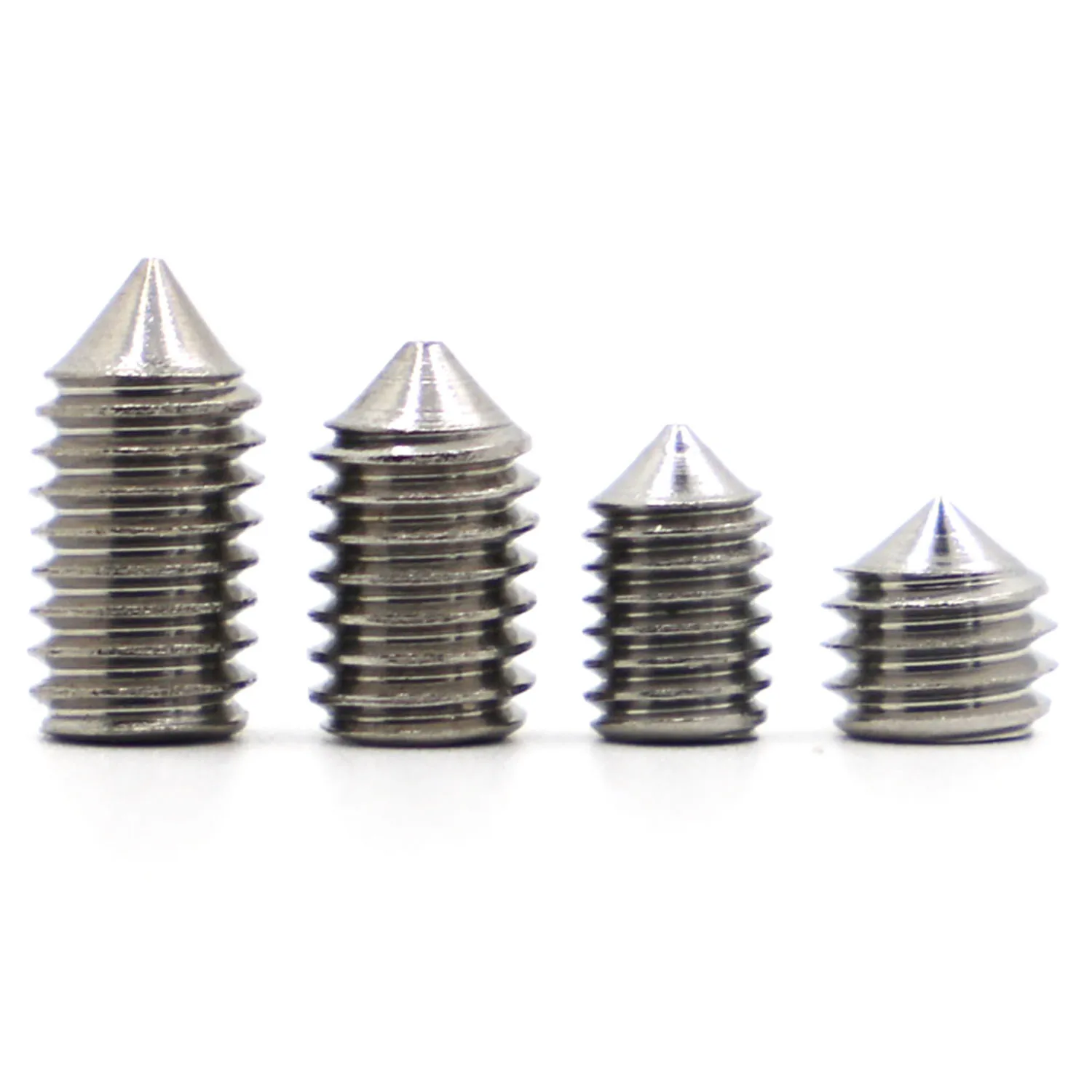 

Hexagon Hex Socket Set Screw DIN914 M2 M2.5 M3 M4 M5 M6 M8 M10 304 Stainless Steel Cone Point Grub Screws