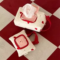 Cartoon Animal Flip Cover Tissue Boxes Wet Wipes Case Car Hanging Bag Paper Holder Storage Removable Napkin Storage Hanging Box 1