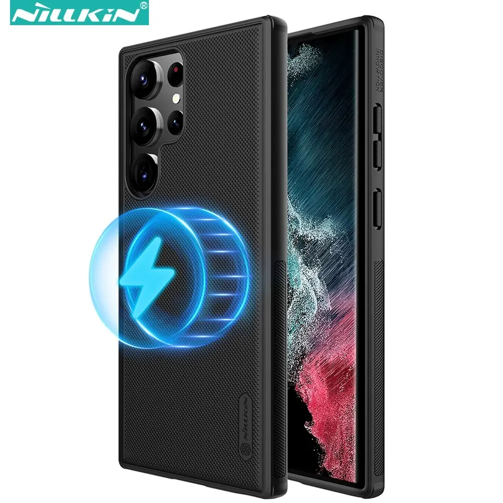 Nillkin-caixa de telefone magnética para samsung galaxy s24 ultra/s23 ultra/s22 ultra/s22 ultra/s24