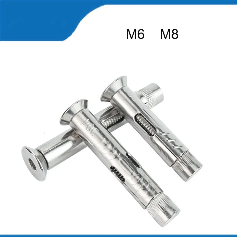 HighQualityM6M824PCS304StainlessSteelHexagonSocketFlat
