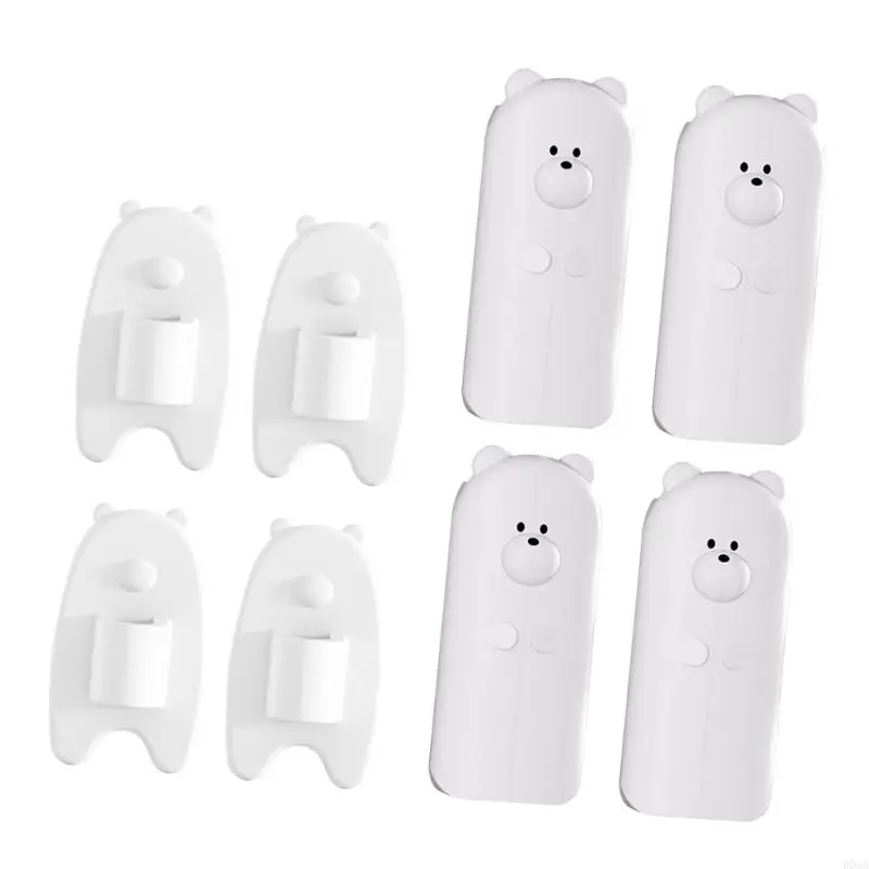 4Pcs Door Stoppers Baby Safety Door Lock Guard Cartoon Bear Finger Protector Pinch Guard for Kid Finger Protections