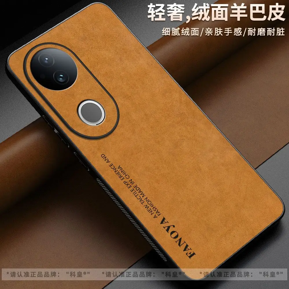 Luxury PU Leather Matte Shockproof Back Cover - Thin and Light Simple Bumper
