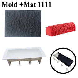 Silicone Baking Mats Set with Cake Decorating and Fondant Molds - Versatile Dessert Bakeware Collection (Set SH1111)