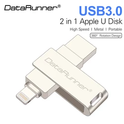 Nowy DataRunner 2 w 1 OTG dysk Flash USB 32GB Pendrive 3.0 Pendrive 16GB 64GB 128GB 256GB Flashdisk 3.0 Thumbdrive