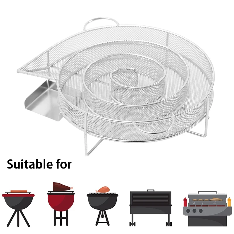 Barbecue Smoke Box Cold Smoke Generator Stainless Steel Grill Net Outdoor Smoking Barbecue Net BBQ Tool Accessories Barbacoa