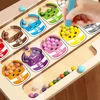 Magnetic Color Sorting Maze & Drawing Board Toddler Montessori Toys Number Matching Learning Counting Preschool Activity 2