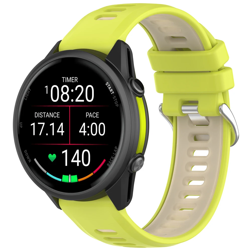 Sports Silicone Quick Release Strap - Official Band Replacement for Garmin Forerunner
