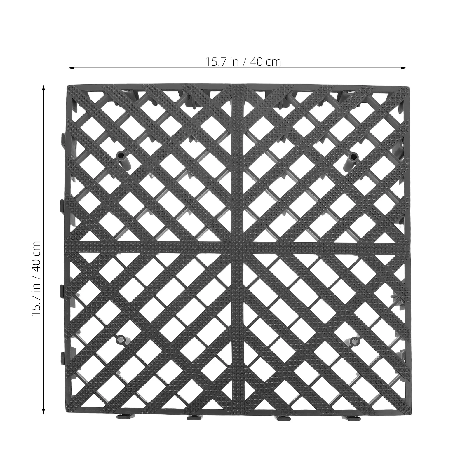 Heavy-Duty Interlocking Car Wash Grid Mat Non-Slip Floor Tile Mats for Car Auto Detailing Shops Effective Drainage