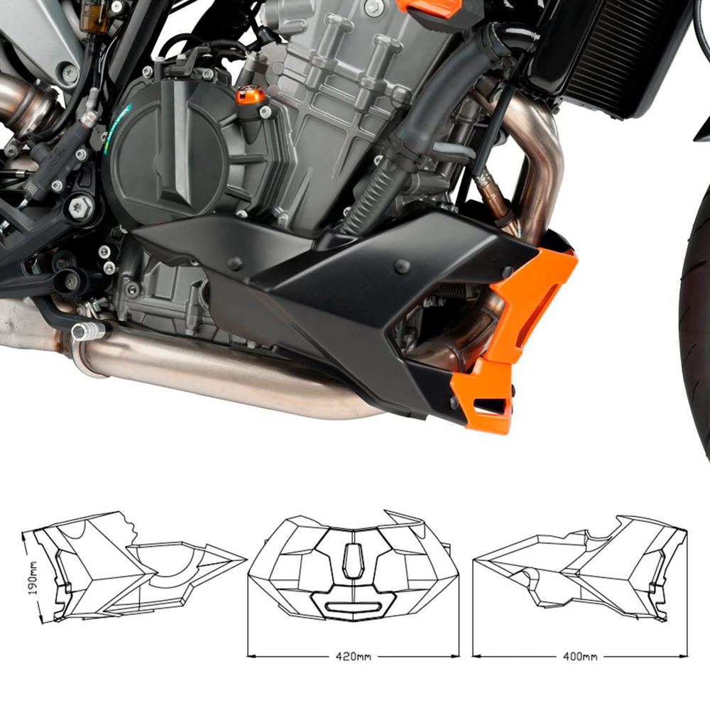 For 790 790duke 890 DUKE 890duke-NEW Motorcycle Front Engine Spoiler Protective Cover