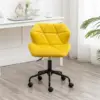 Eldon Diamond Tufted Adjustable Swivel Office Chair, Yellow 2