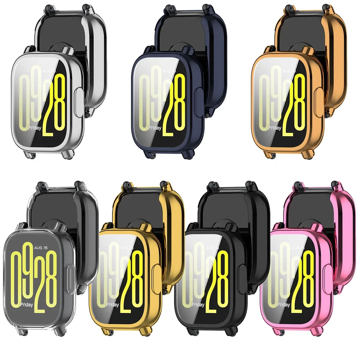 Premium TPU Screen Protector Cover for Smartwatch - Protective Shell for Enhanced Durability