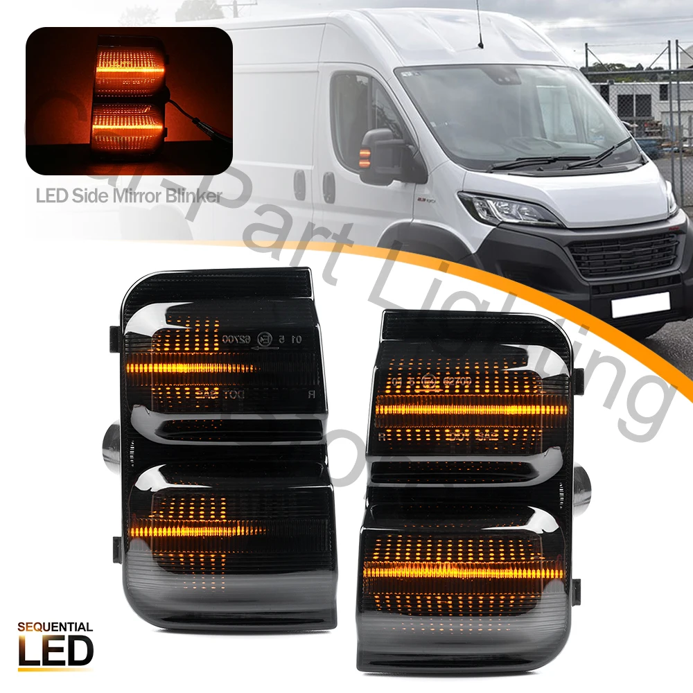 Auto Seitenspiegel Blinker Dynamische LED Blinker Licht Kompatibel mit  Jumper Ducato Kompatibel mit Boxer 71748253