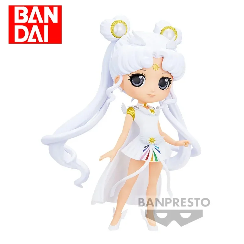 

Genuine Bandai Anime Figure 14cm Qposket Sailor Moon Sailor Universe Model Toy Kawaii Figurine Collect Desktop Ornaments Gifts