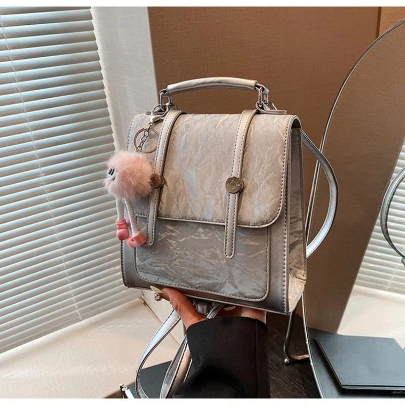 Large Fashion Women's Backpack Handbag Small Capacity Lightweight Single Shoulder Crossbody Bag Minimalist Girl's Messenger bag