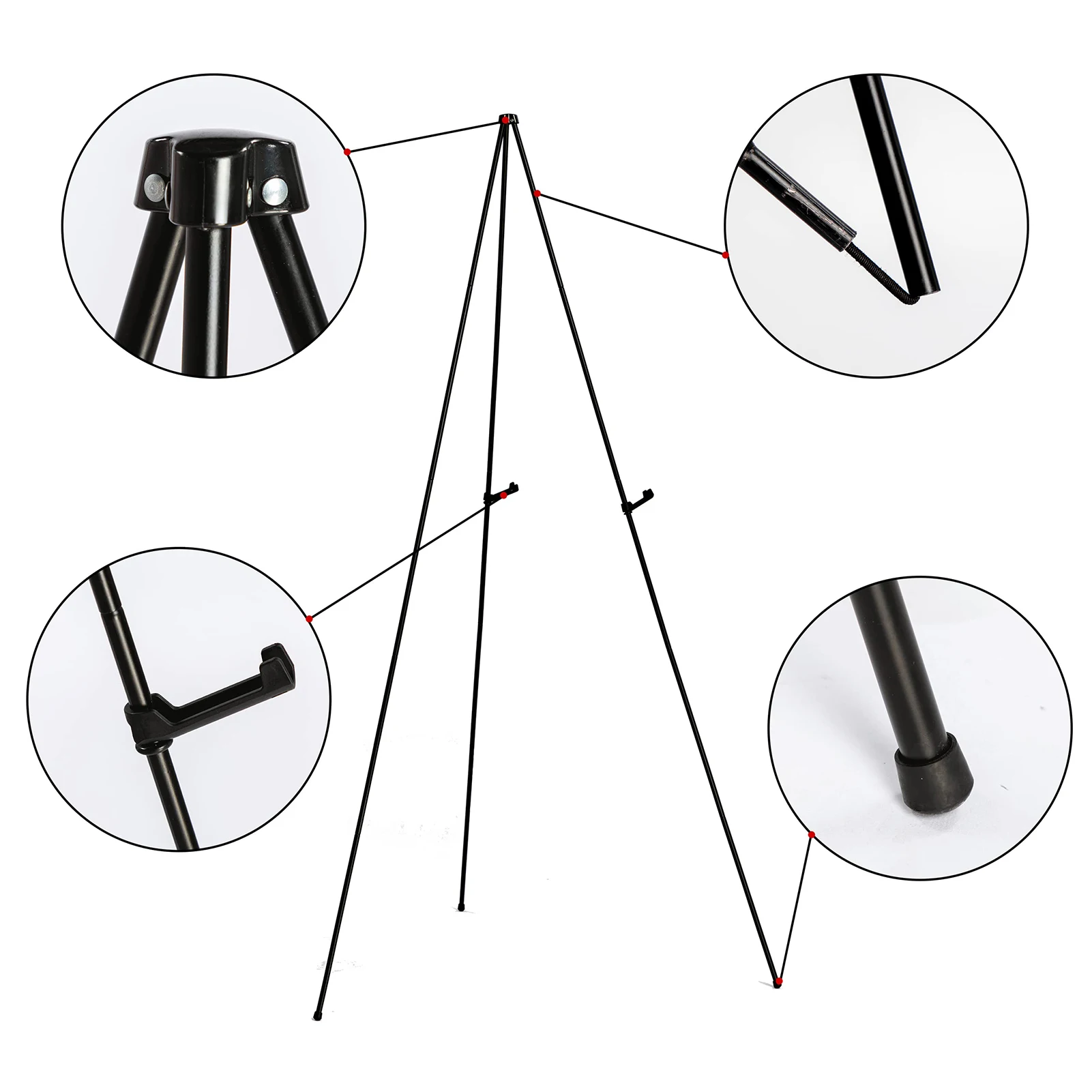Easel Tripod Art Easel Wedding Sign Stand Party Wedding Card Display Stand Artist Wear-resistant Solid sketch easel wooden easel
