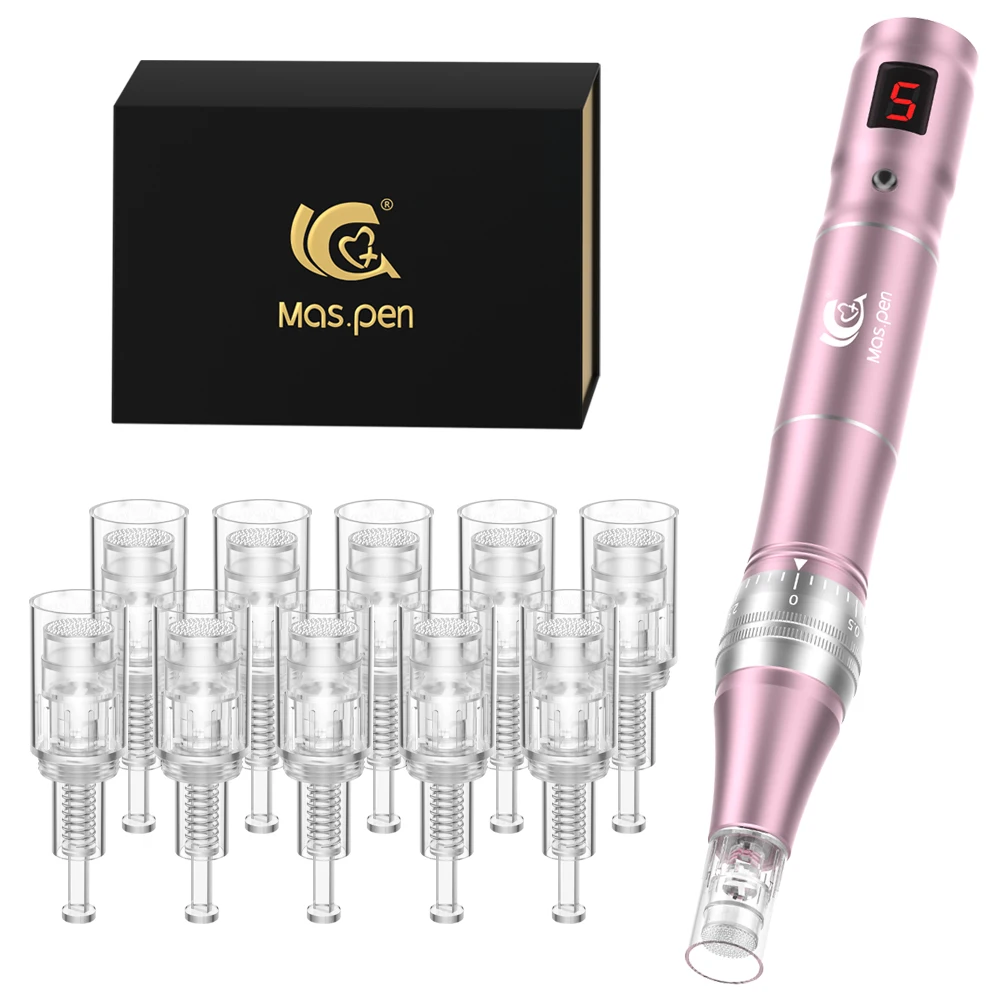 Professionelles Microneedling Derma Pen Hautpflegewerkzeug X10 Nano-Patronen