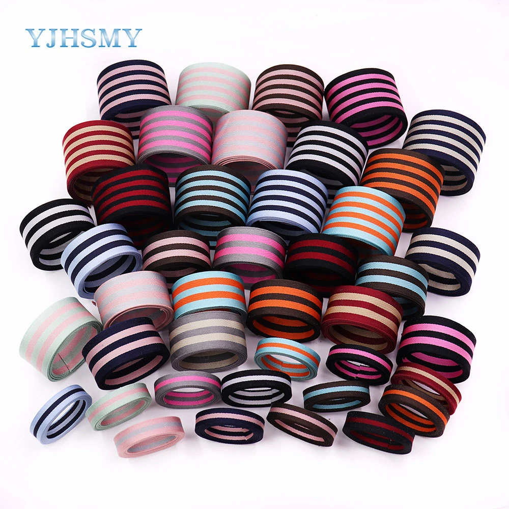 Striped Ribbon Striped Fabric Ribbon for Woven Pattern Tape for Home Decor, Wrapping Gifts & Custom DIY Crafts Decorative