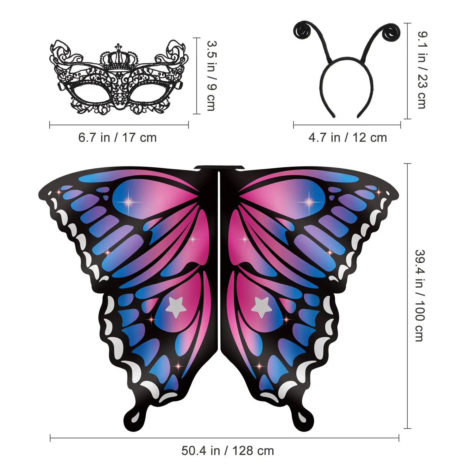 Butterflies Wing Shawl Dreses Dreses Dancing Performance Cape Masquerade Cosplay Woman Cape Butterfly Costume