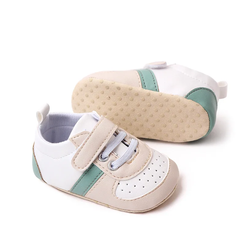 Infant Baby Cute PU Leather Girls Boys Shoes Casual Anti-Slip Breathable Shoes Soft Sole Toddler First Walking Shoes 0-18M 2025 2